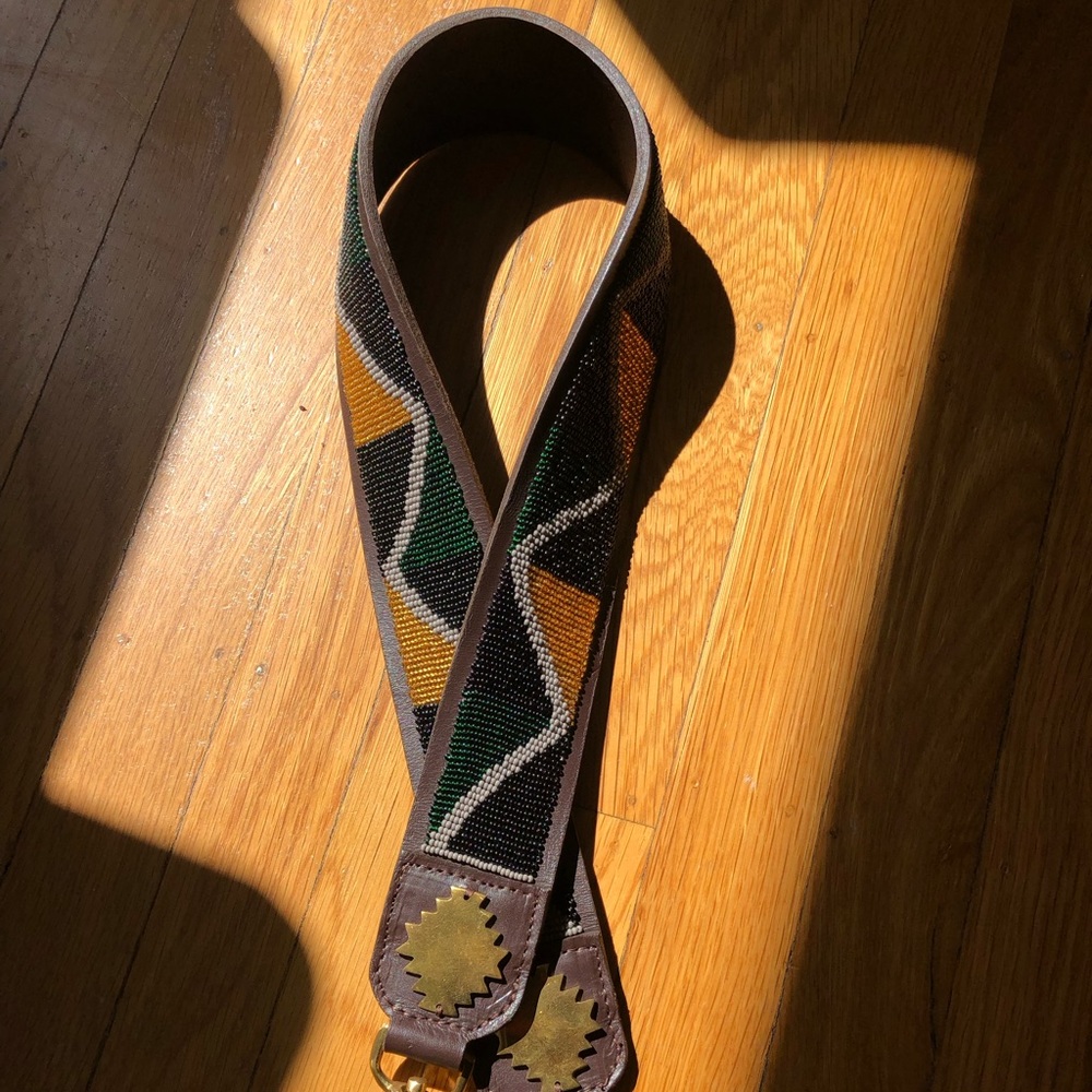 Nena and co. Kenya beaded strap 36.5” long